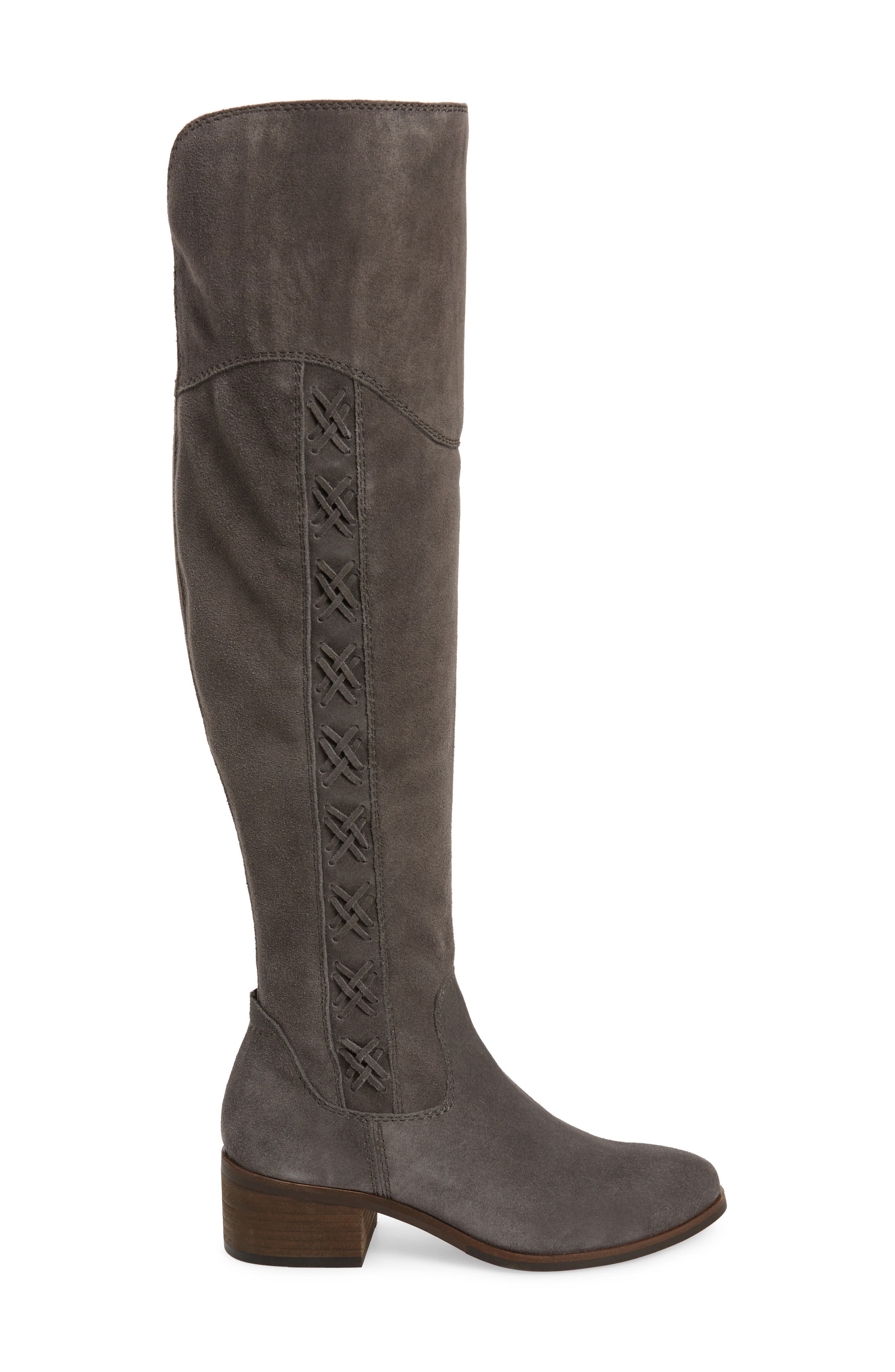 Kreesell Knee High Boot, Alternate, color, GRAYSTONE SUEDE