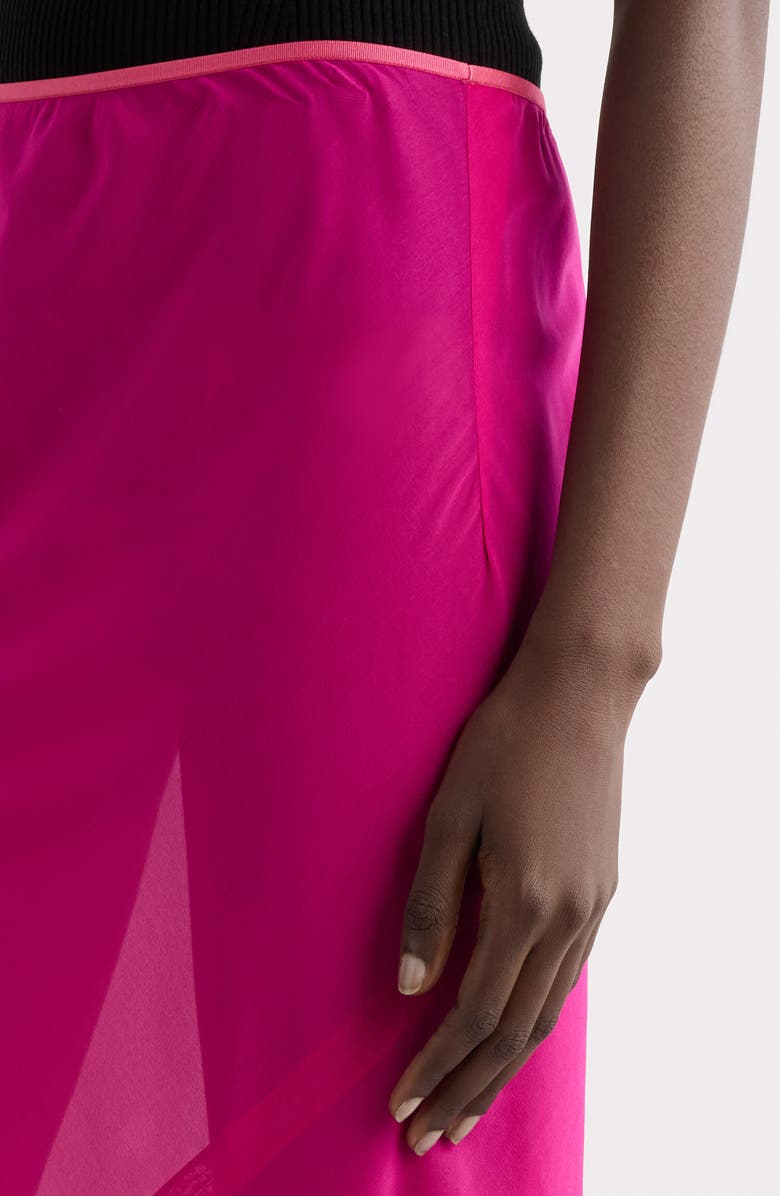 Dries Van Noten Sati Stretch Silk Midi Skirt, Alternate, color, 