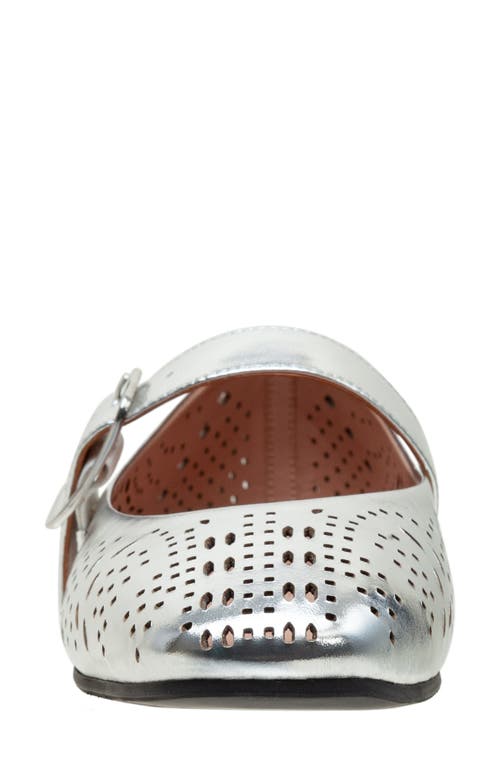 Linea Paolo Miller Mary Jane Flat In Silver