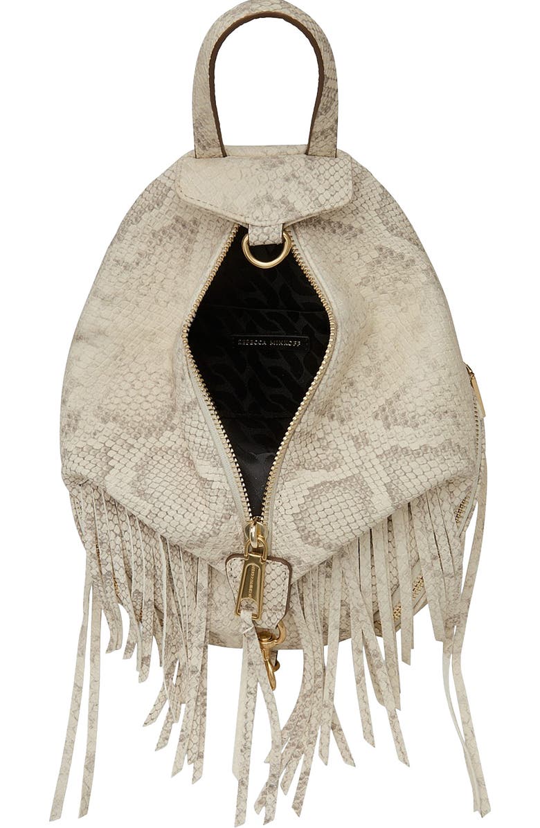 Rebecca Minkoff Convertible Mini Julian Backpack, Alternate, color, Natural