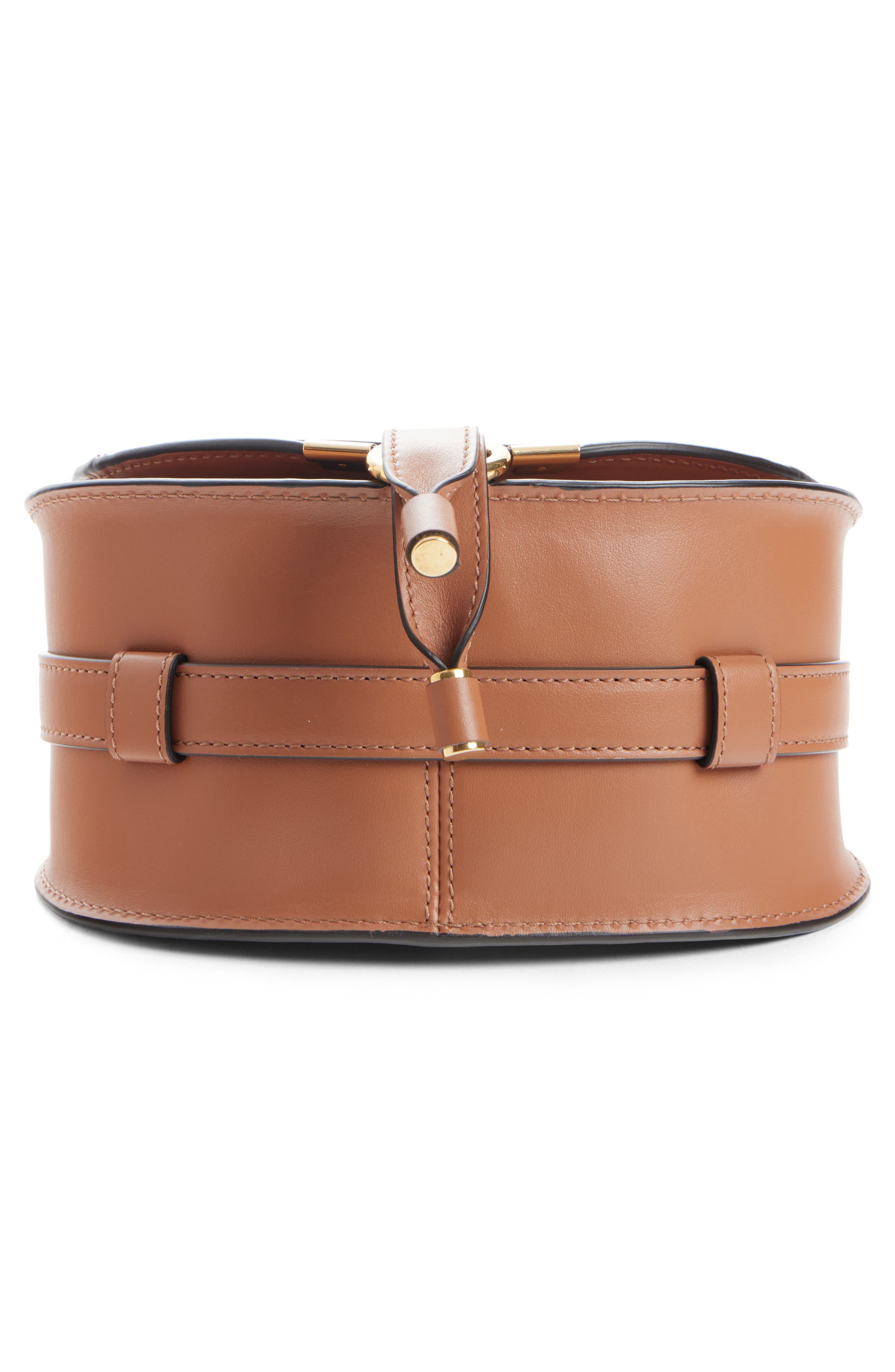 Chloé Marcie Leather & Suede Patchwork Crossbody Bag, Alternate, color, Dusty Tan