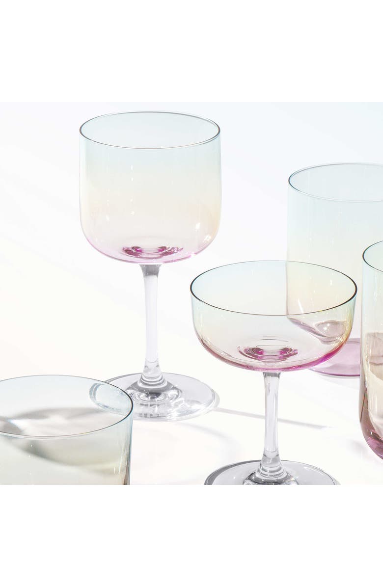Villeroy & Boch Like Pearl Wine / Water Glass Pair, Alternate, color, NO COLOR