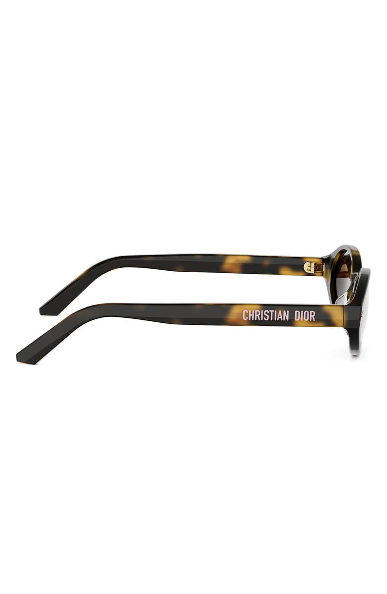 DIOR 'DiorPacific R1I 52mm Oval Sunglasses, Alternate, color, Dark Havana / Gradient Brown