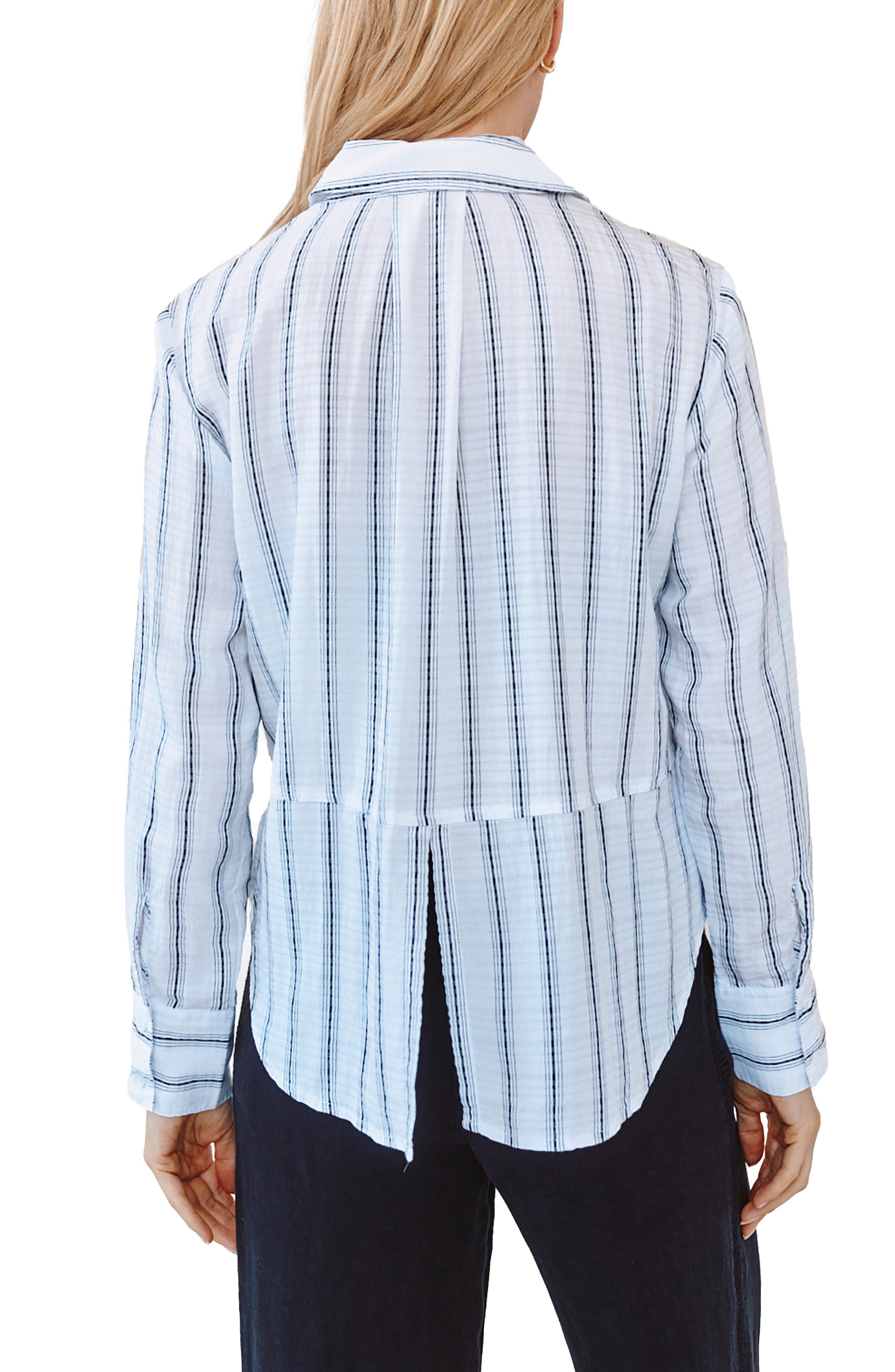 Clean Split Back Gauze Button-Up Shirt - image 2