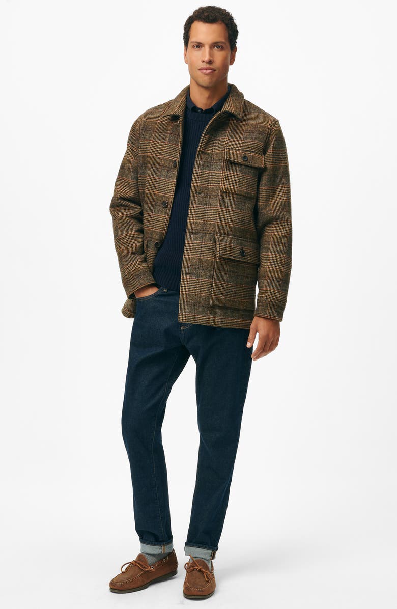 Brooks Brothers Wool Blend Walking Coat, Alternate, color, 