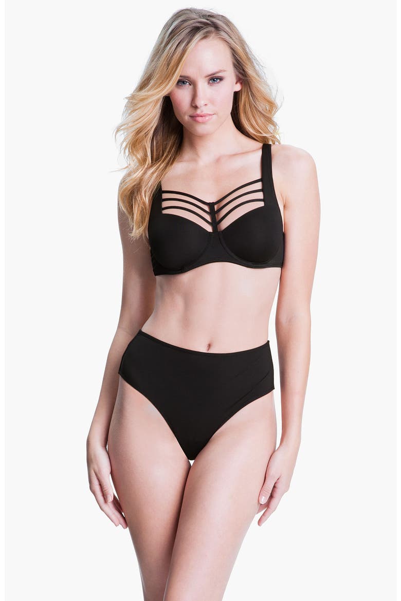 'Leading Strings' Underwire Push-Up Bra, Alternate, color, STRICTLY BLACK