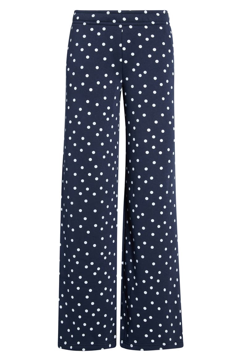 Polka Dot Cotton Blend Baggy Sweatpants, Main, color, POLKA DOT