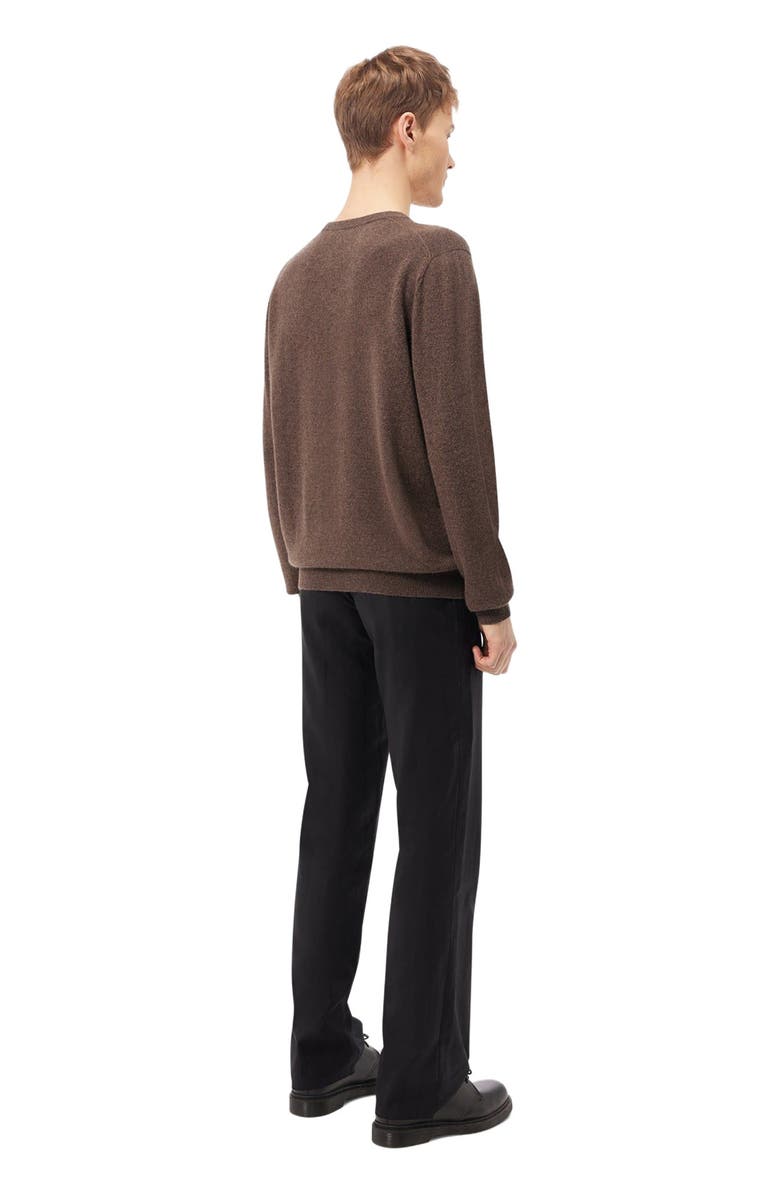 GOBI Mongolian Cashmere Essential V-Neck Cashmere Sweater, Alternate, color, Cocoa