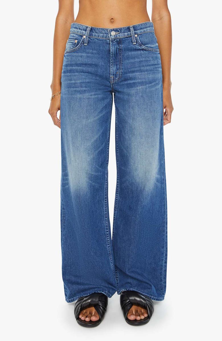 MOTHER The Spinner Sneak High Waist Wide Leg Jeans, Main, color, 