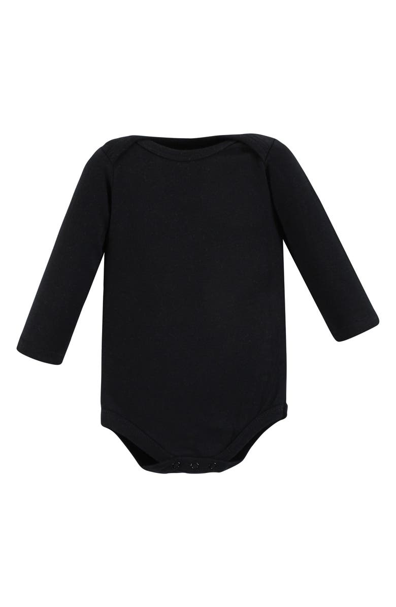 Hudson Baby Long-Sleeve Cotton Bodysuit Collection 7-Piece Set, Alternate, color, Wild Buffalo 7-Pack