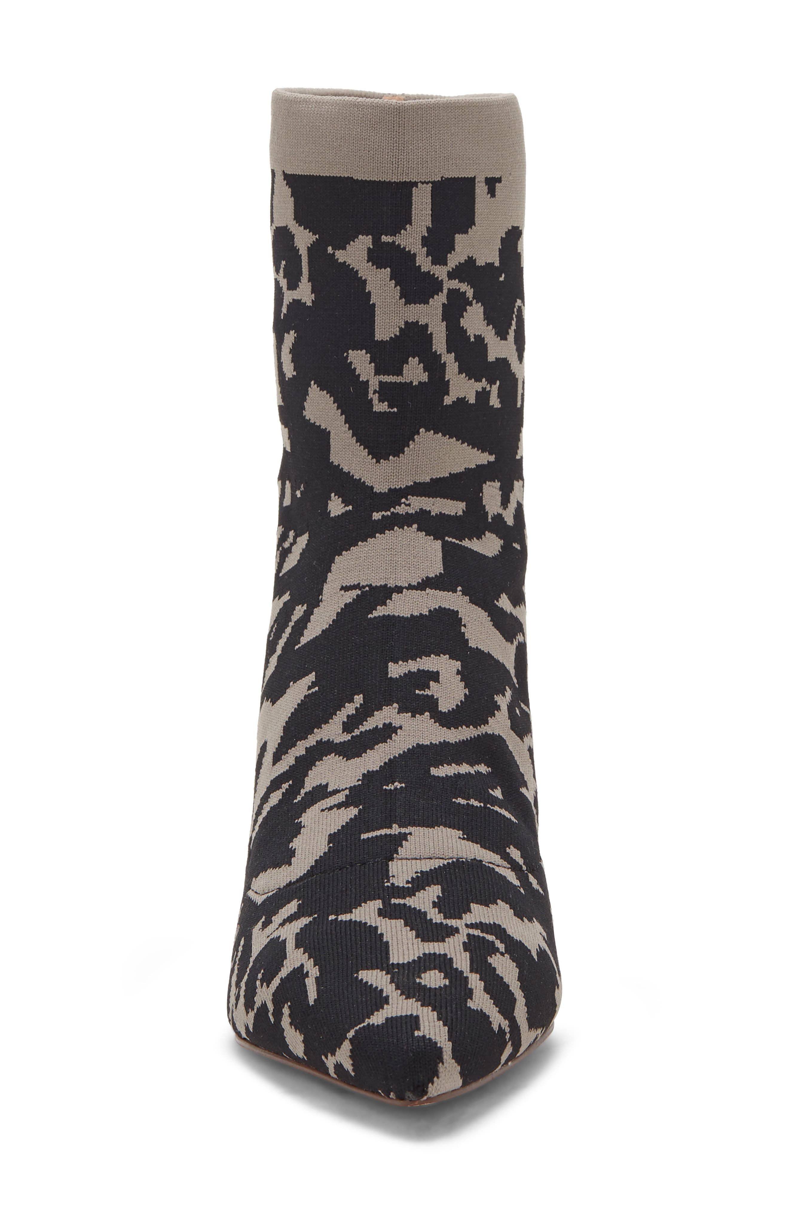Vachel Sock Bootie, Alternate, color, GREY ANIMAL PRINT FABRIC