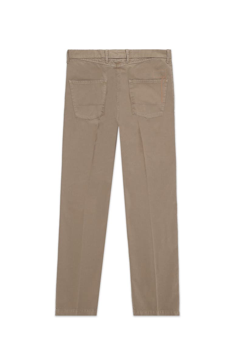 Kent Cotton Indigo Rinse Chino Trousers, Alternate, color, Camel