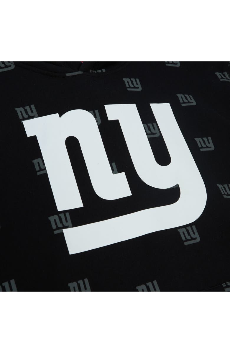Mitchell & Ness Men's Mitchell & Ness Black New York Giants Allover Print Fleece Pullover Hoodie, Alternate, color, 