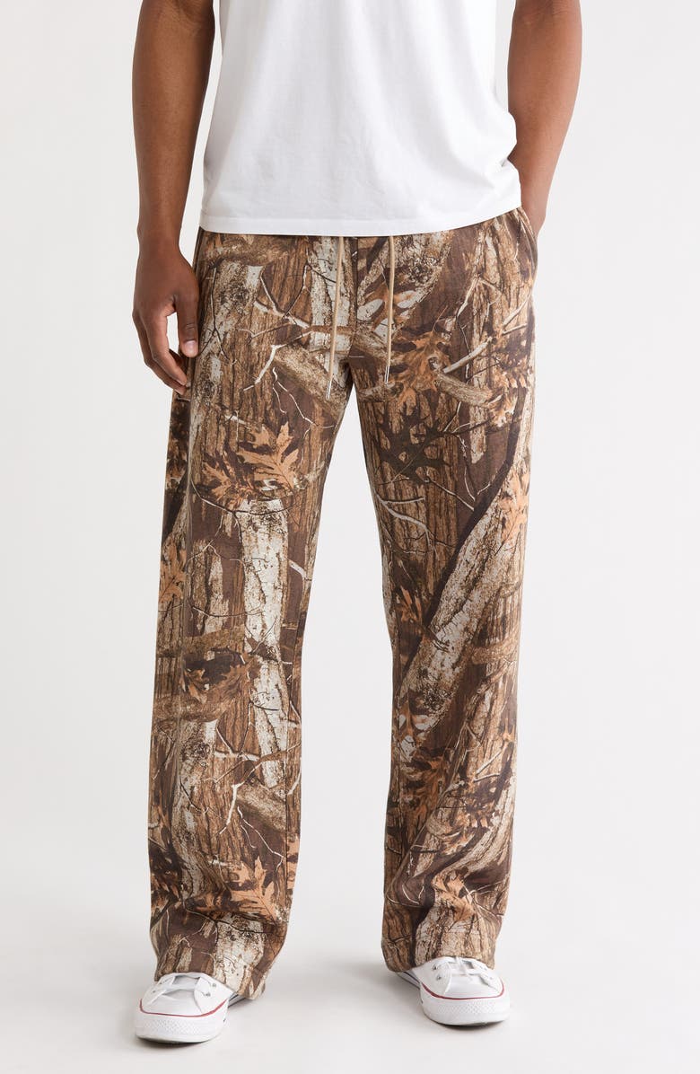 PacSun Washed Camo Extreme Baggy Fit Fleece Sweatpants, Main, color, Camouflage