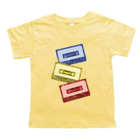 Cassette Tape Stack Short Sleeve T-Shirt (Toddler)