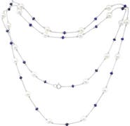 EFFY Freshwater Pearl & Blue Lapis Lazuli Necklace