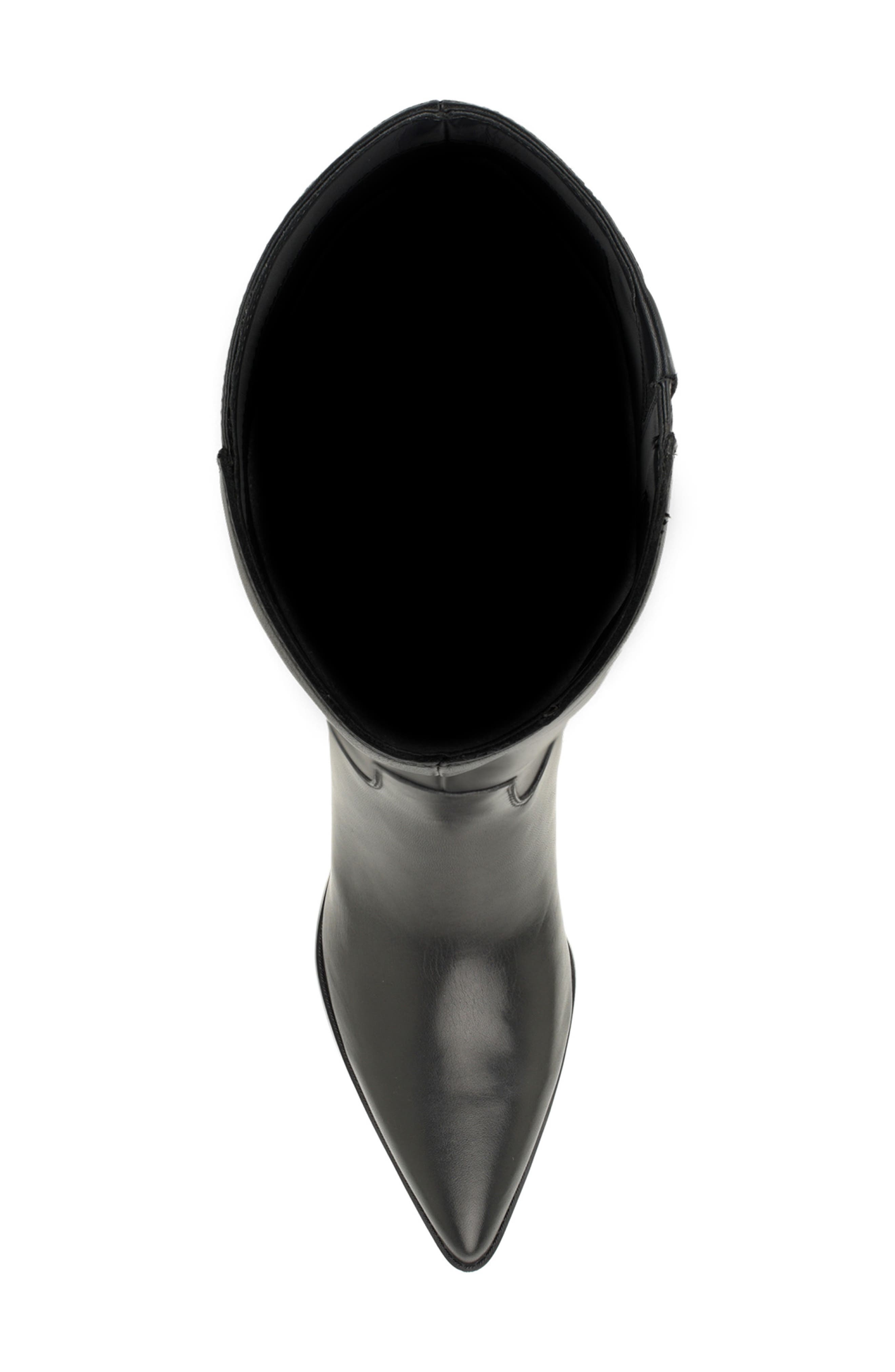 Bridgit Faux Leather Knee High Boot, Alternate, color, BLK01