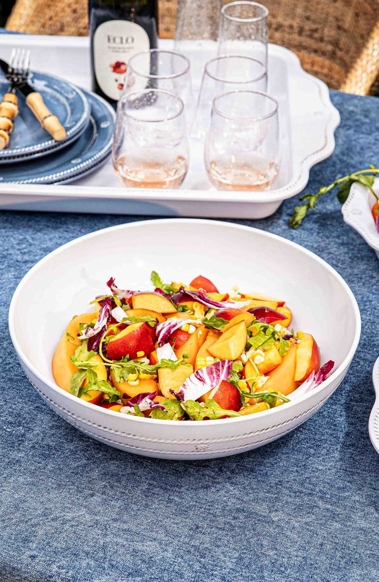 Juliska Berry & Thread Melamine Whitewash Bowl, Alternate, color, Whitewash