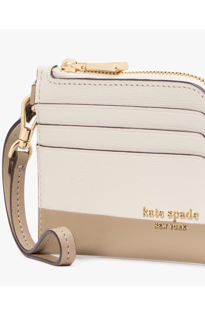 Kate Spade New York devin colorblock leather card case, Alternate, color,