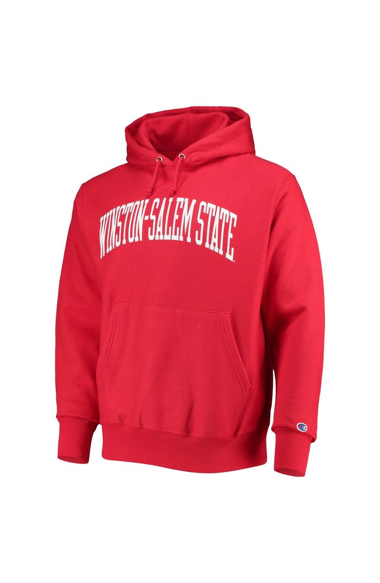 Champion Men's Champion Red Winston-Salem State Rams Tall Arch Pullover Hoodie, Alternate, color, Red