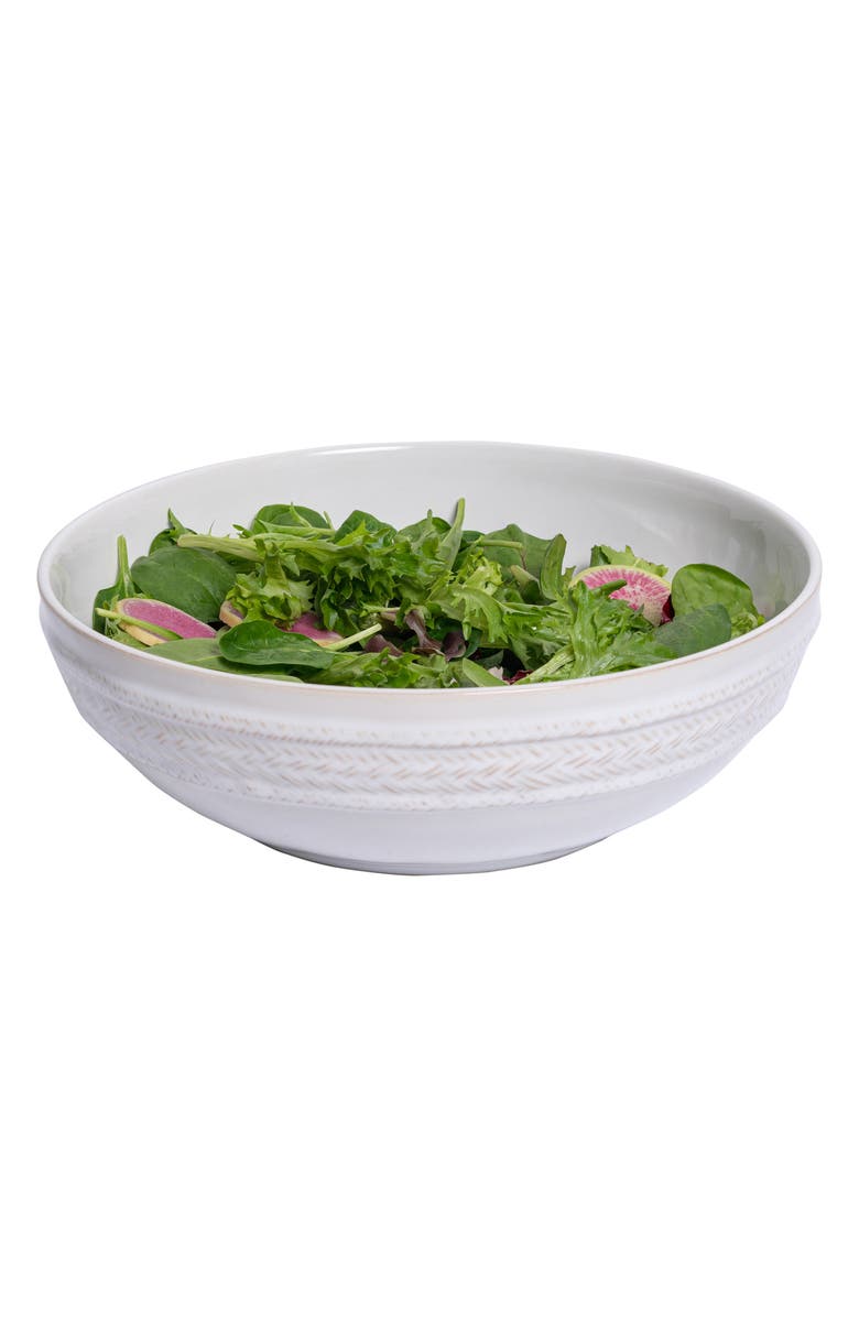 Juliska Le Panier Round Ceramic Serving Bowl, Alternate, color, Whitewash