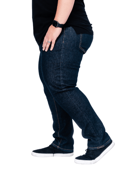 DAPPER BOI DAPPER BOI SLIM-STRAIGHT, PREMIUM INDIGO STRETCH JEANS