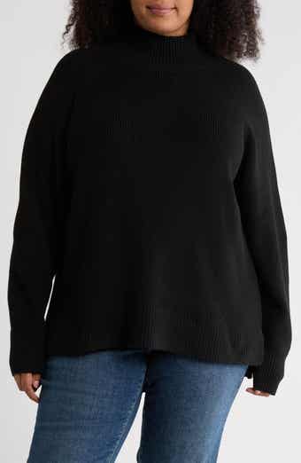 NORDSTROM RACK Mock Neck Raglan Sleeve Sweater