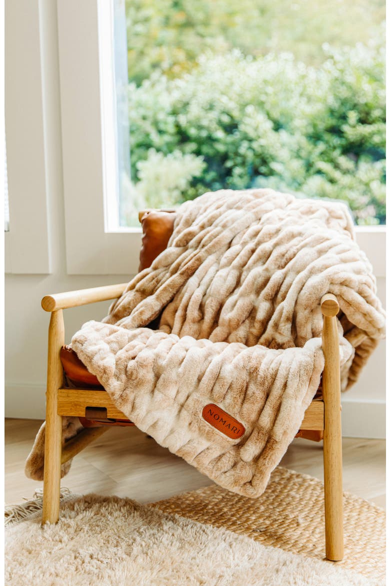 Cascade Throw Blanket, Alternate, color, DRIFTWOOD/ IVORY