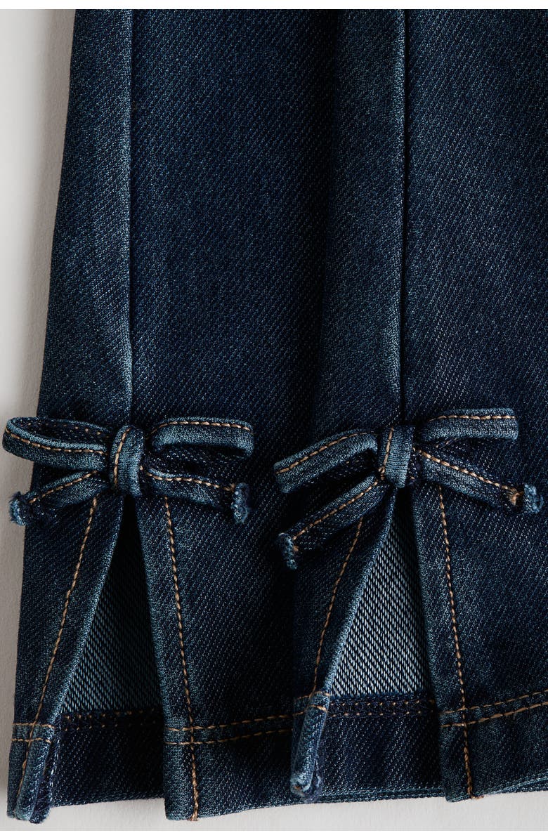 H&M Denim-look Flared Jeggings, Alternate, color, Dark Denim Blue