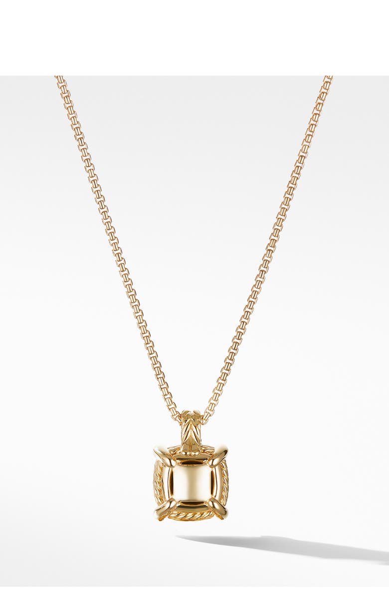 David Yurman Chatelaine<sup>®</sup> 18k Yellow Gold Pendant Necklace with Diamonds, Alternate, color,
