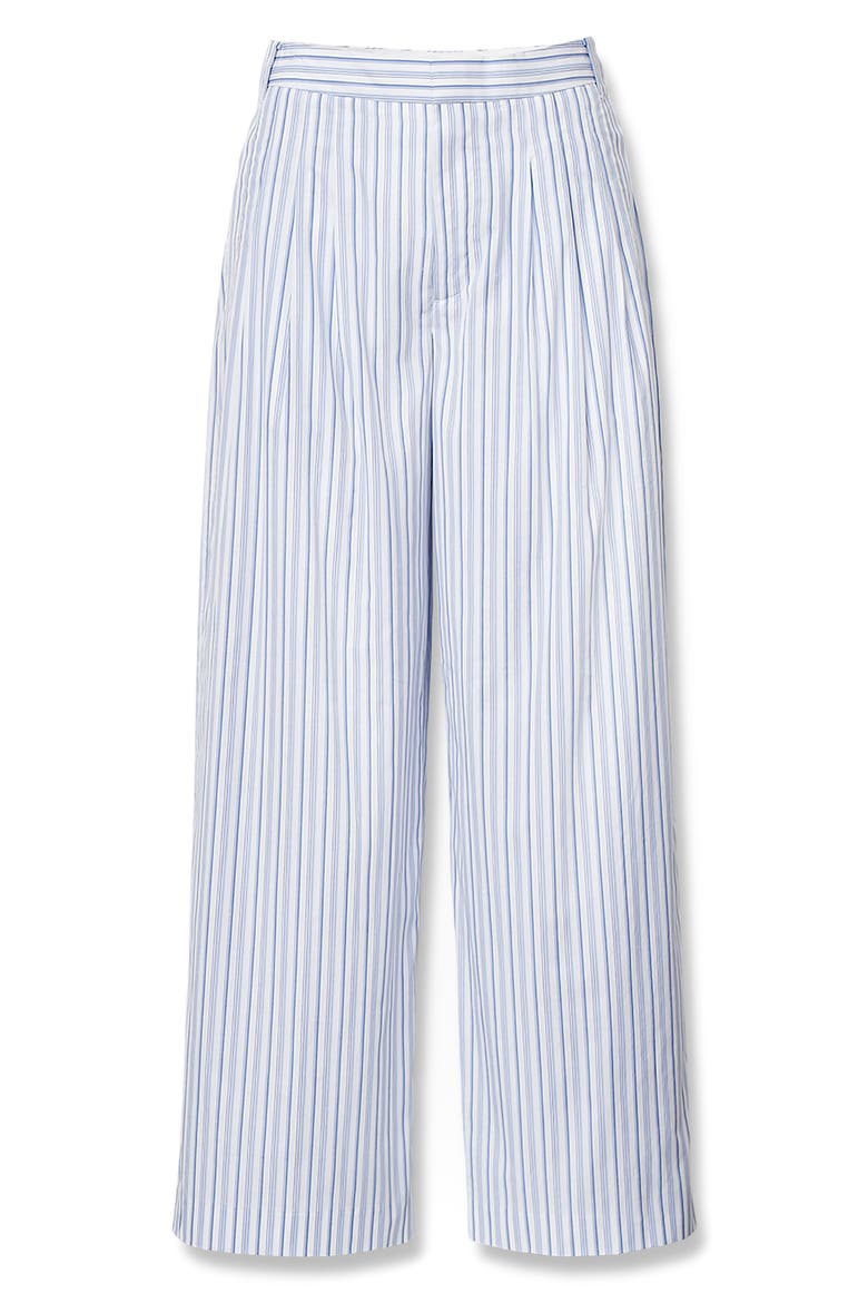 Chappell Stripe Cotton Poplin Pants, Alternate, color, BABY BLUE STRIPE