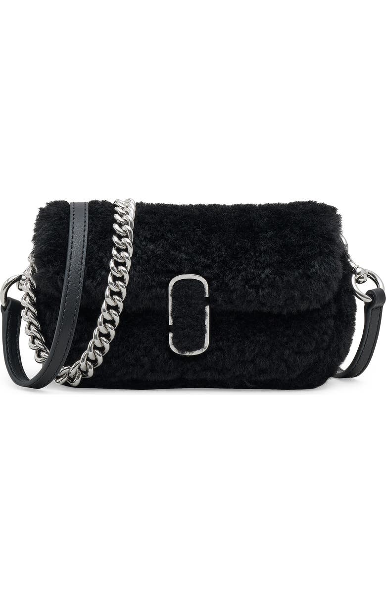 Marc Jacobs Mini The Teddy J Marc Faux Fur Shoulder Bag, Main, color,