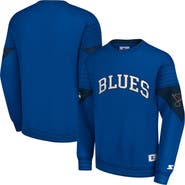 STARTER Men's Starter  Blue St. Louis Blues Faceoff Pullover Sweatshirt