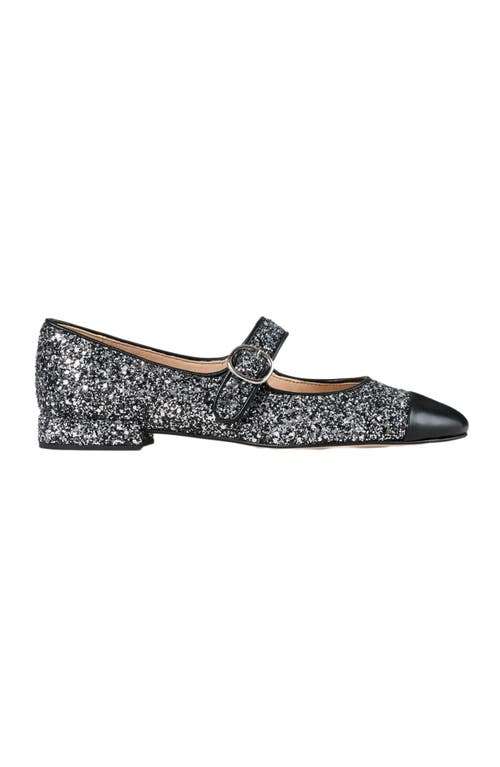 Sandro Leather Ballet Flats In Black