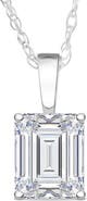 Bliss Diamond 2 Ct Emerald Diamond Solitaire Pendant 14k Gold Lab Grown