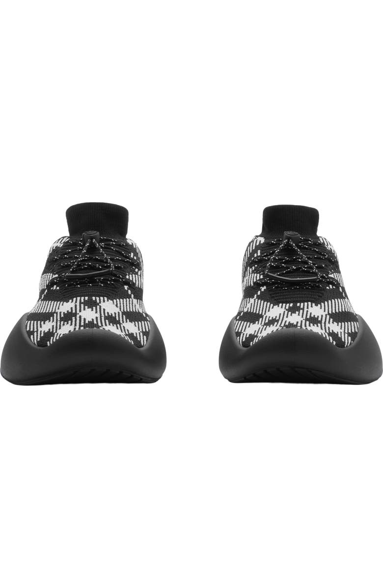 Burberry Check Knit Neptune Sneakers, Alternate, color,