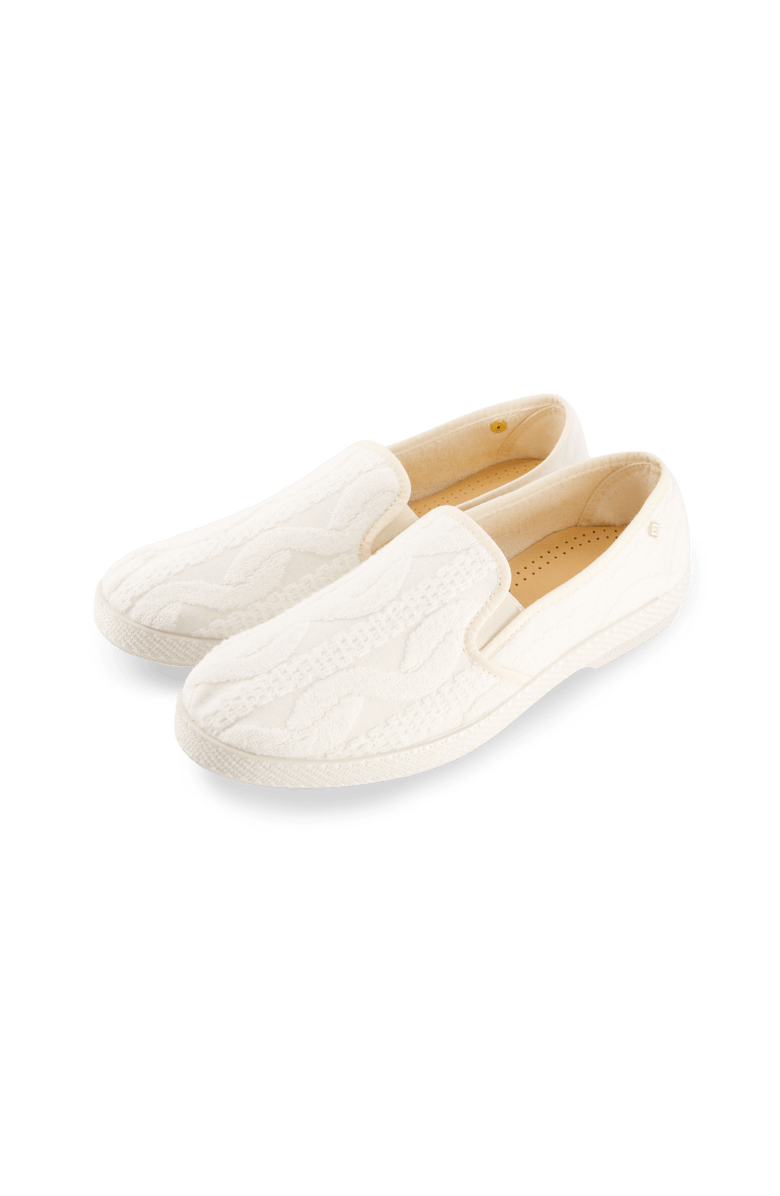 Rivieras Classic Terry Cloth Slip-On Loafer, Alternate, color, White