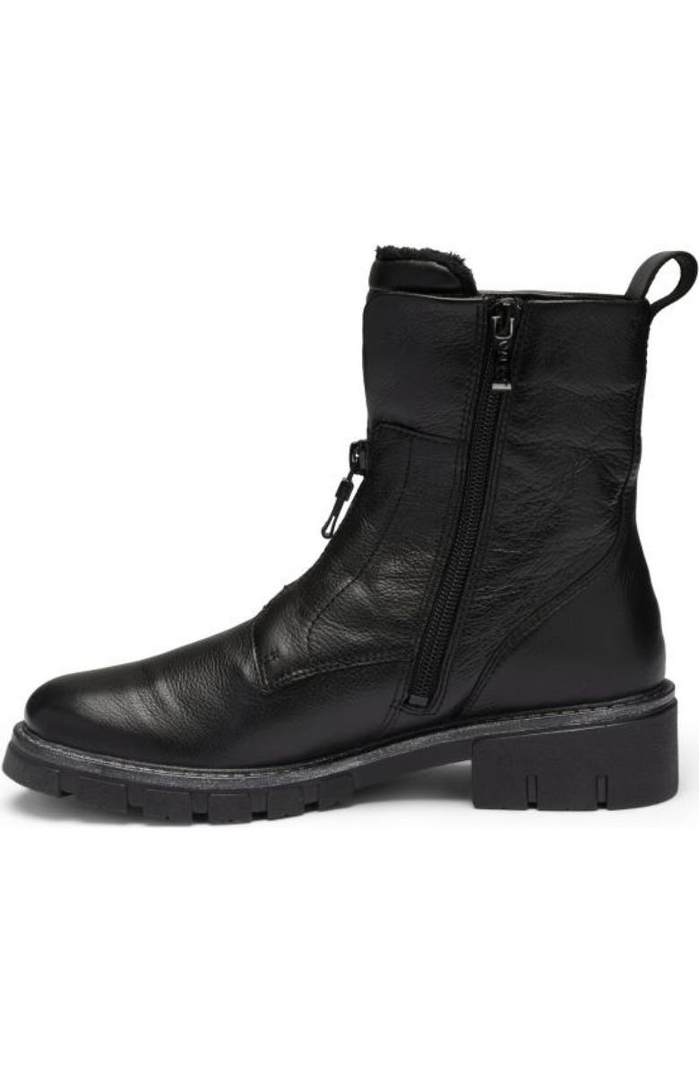 ara Deon Leather Bootie, Alternate, color, Black