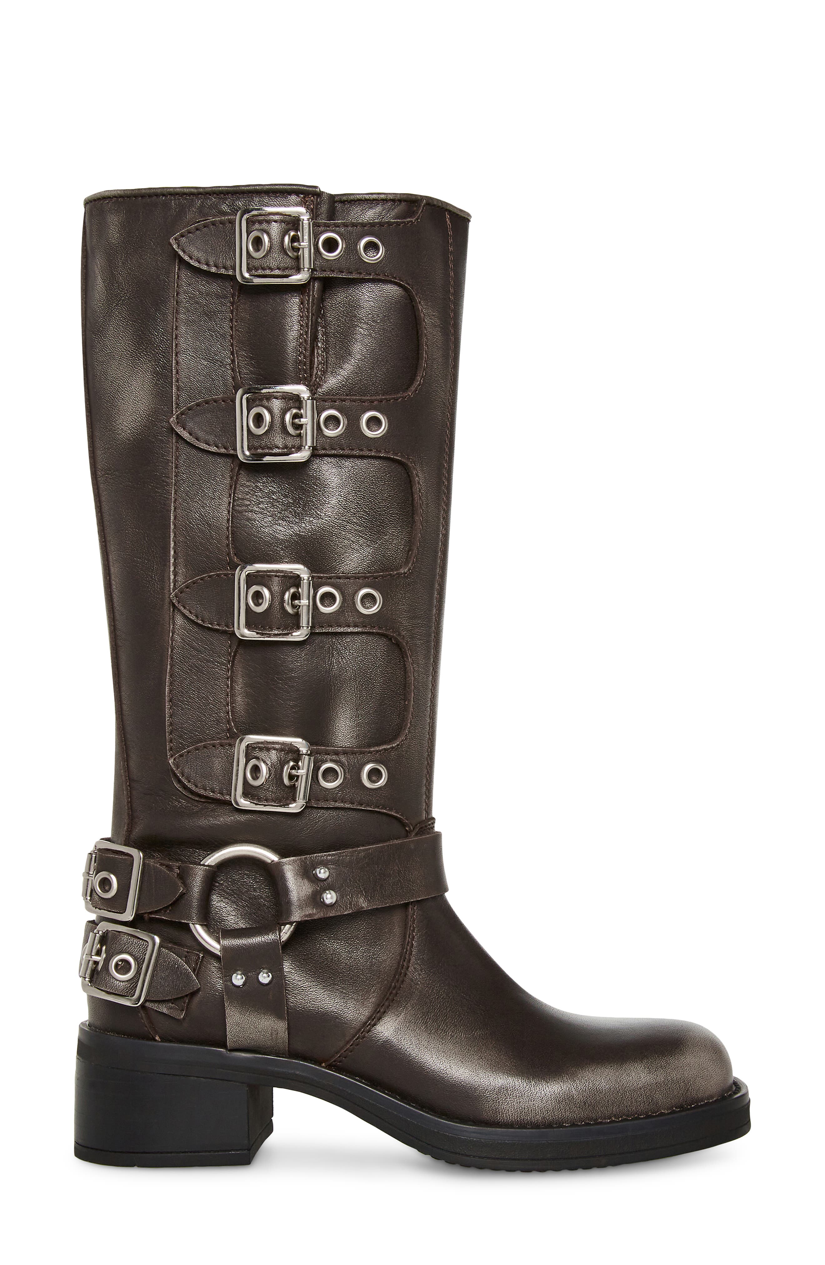Brocks Buckle Boot, Alternate, color, BLACK DISTRS