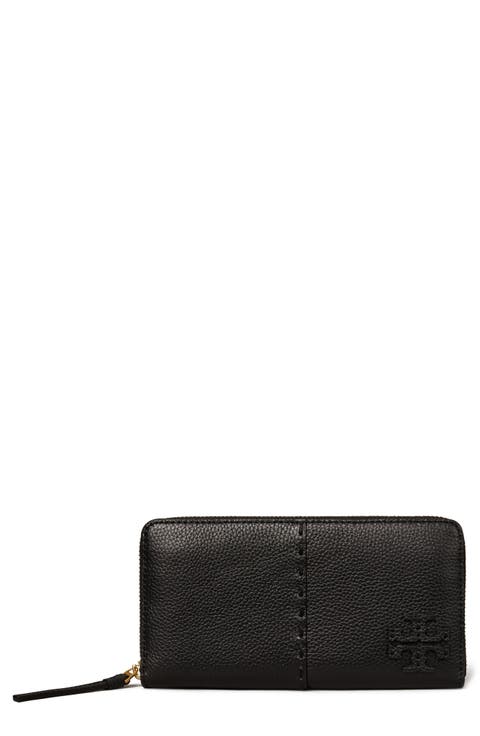 McGraw Continental Leather Zip Wallet