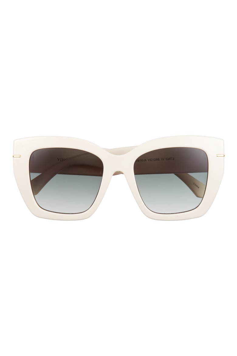 Glam Cat Eye Sunglasses, Main, color, IVORY