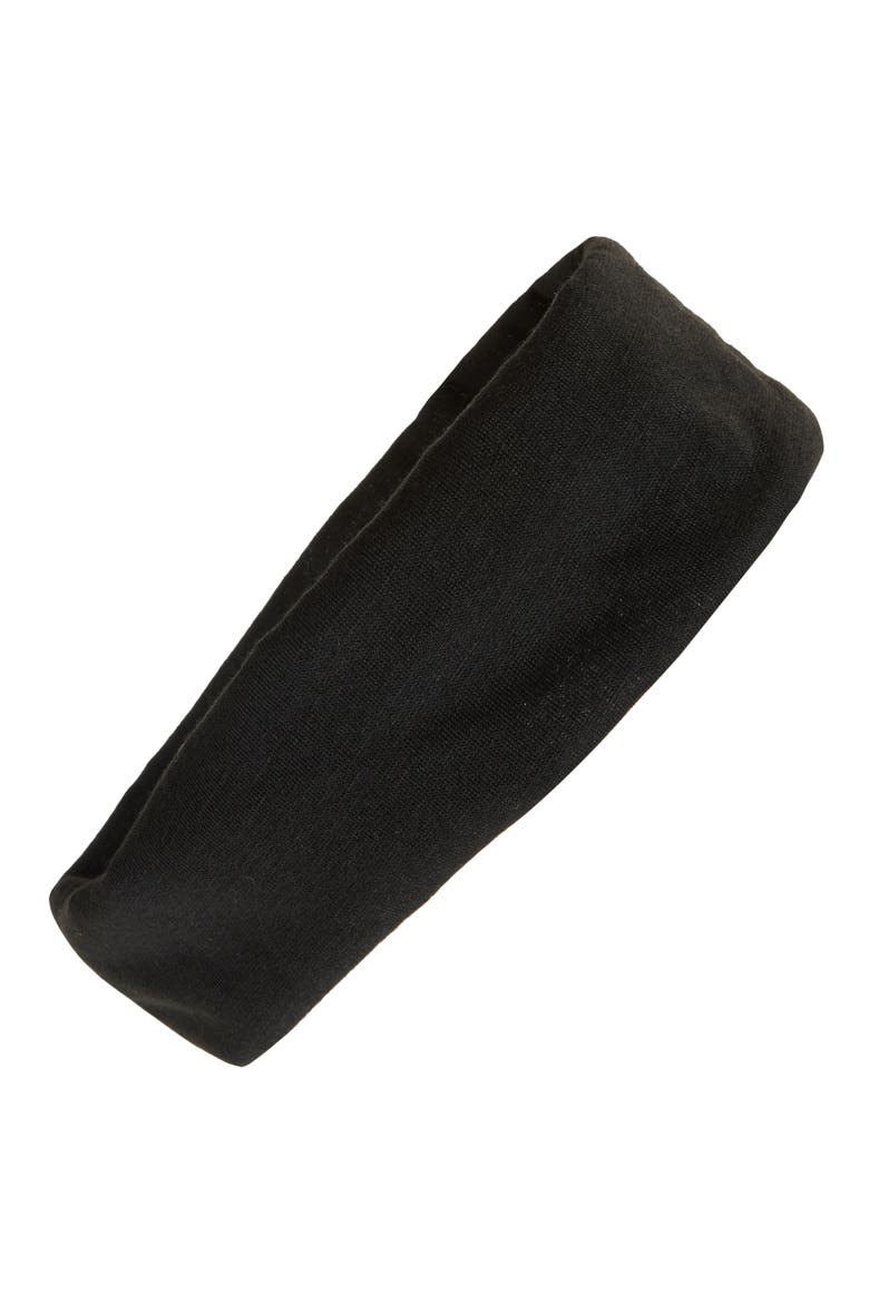 Jersey Headwrap, Main, color, BLACK