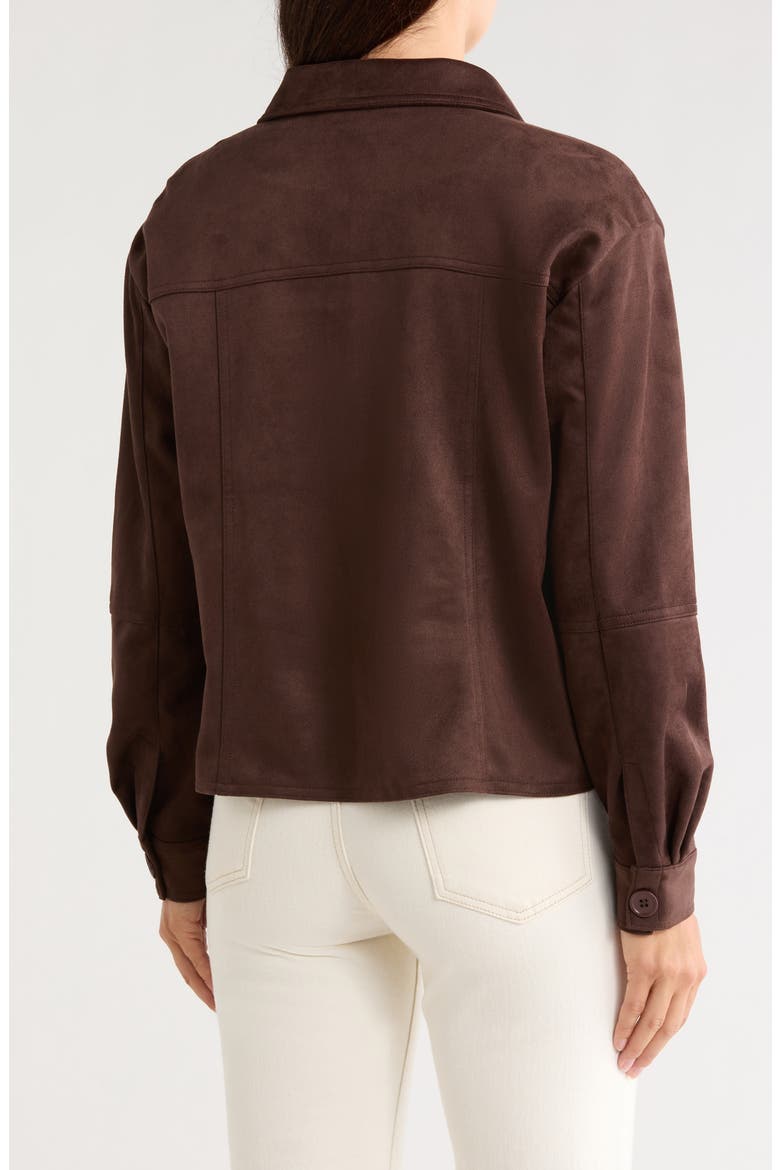 Shea Faux Suede Jacket, Alternate, color, JAVA