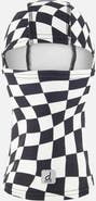 Deux par Deux Checkered Brushed Jersey Reflective Full-Coverage Balaclava