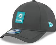 New Era Men's New Era Charcoal Miami Dolphins 2025 Sideline Cold Weather 9FORTY M-Crown Adjustable Hat