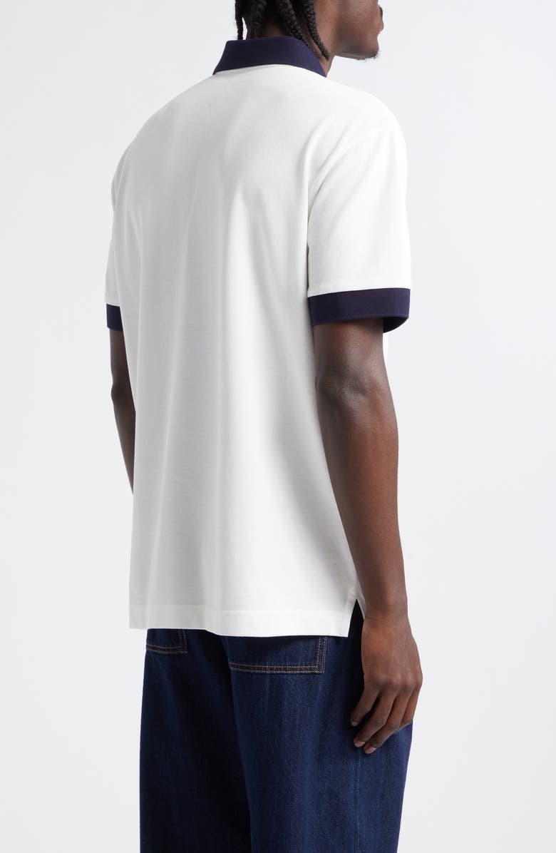 Moncler Logo Patch Cotton Piqué Polo, Alternate, color, 