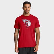 Nike Men's Nike Red Cleveland Guardians Tri-Blend Logo T-Shirt