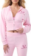 True Religion Big T Wide Waistband Full Zip Hoodie