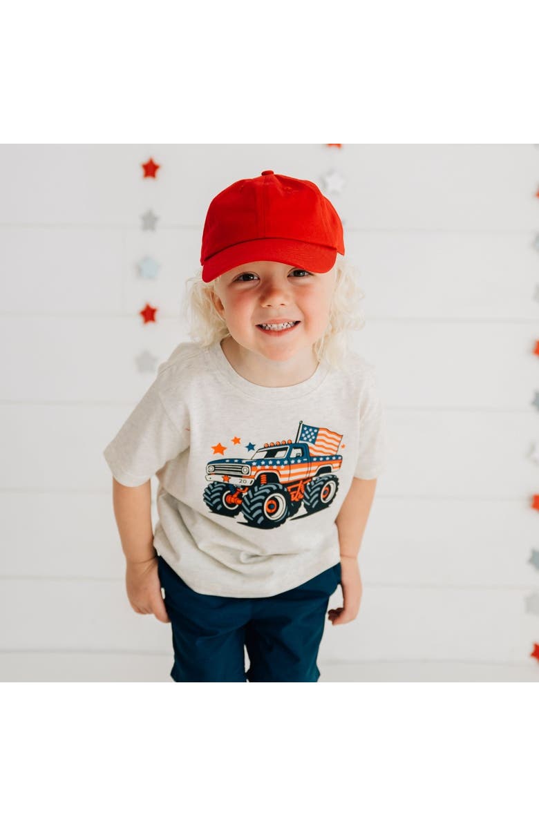 Sweet Wink American Monster Truck Short Sleeve T-Shirt, Alternate, color, Natural Heather