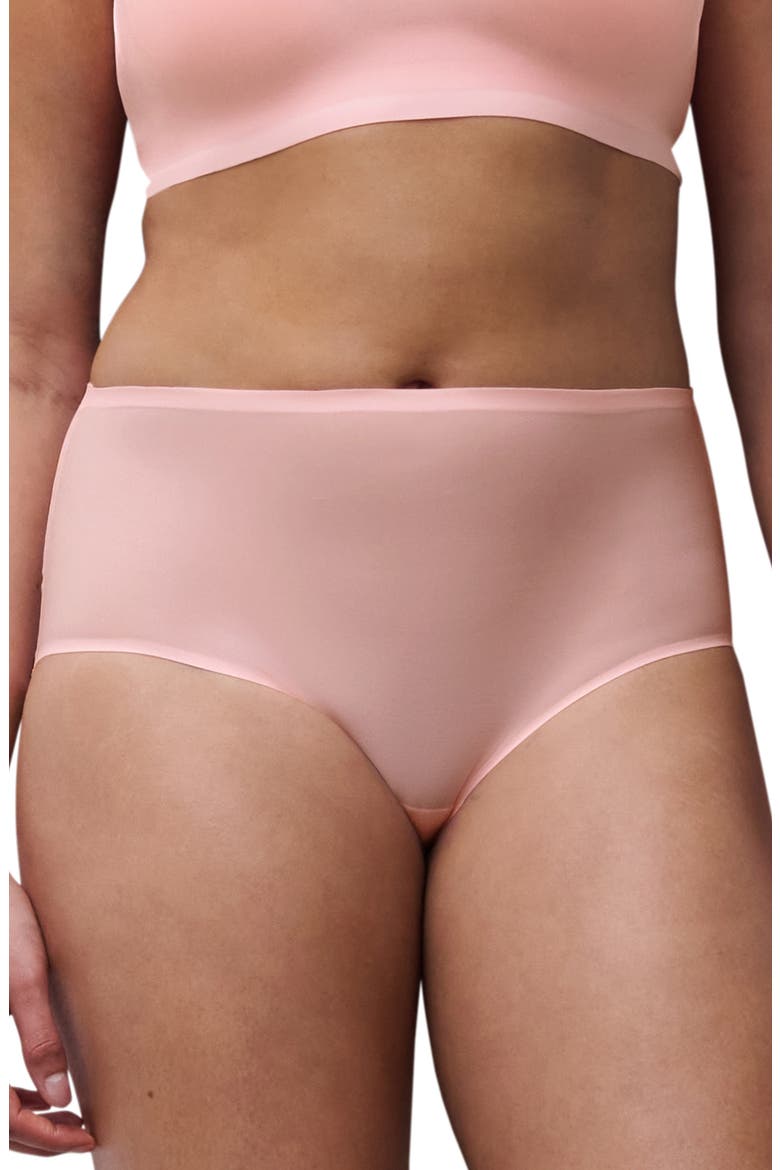 Soft Stretch High Waist Briefs, Main, color, FLUOR PINK